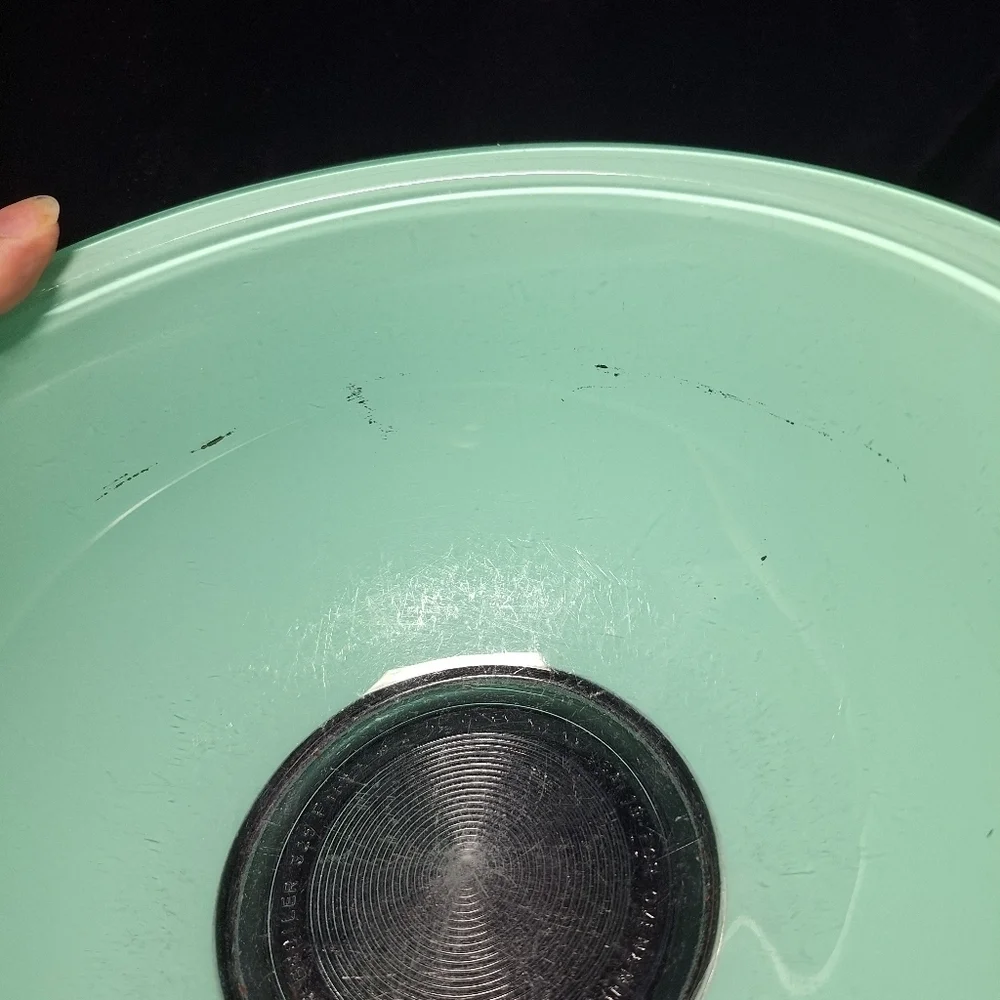 PYREX MIXING BOWL MINT GREEN CLEAR BOTTOM 2.5